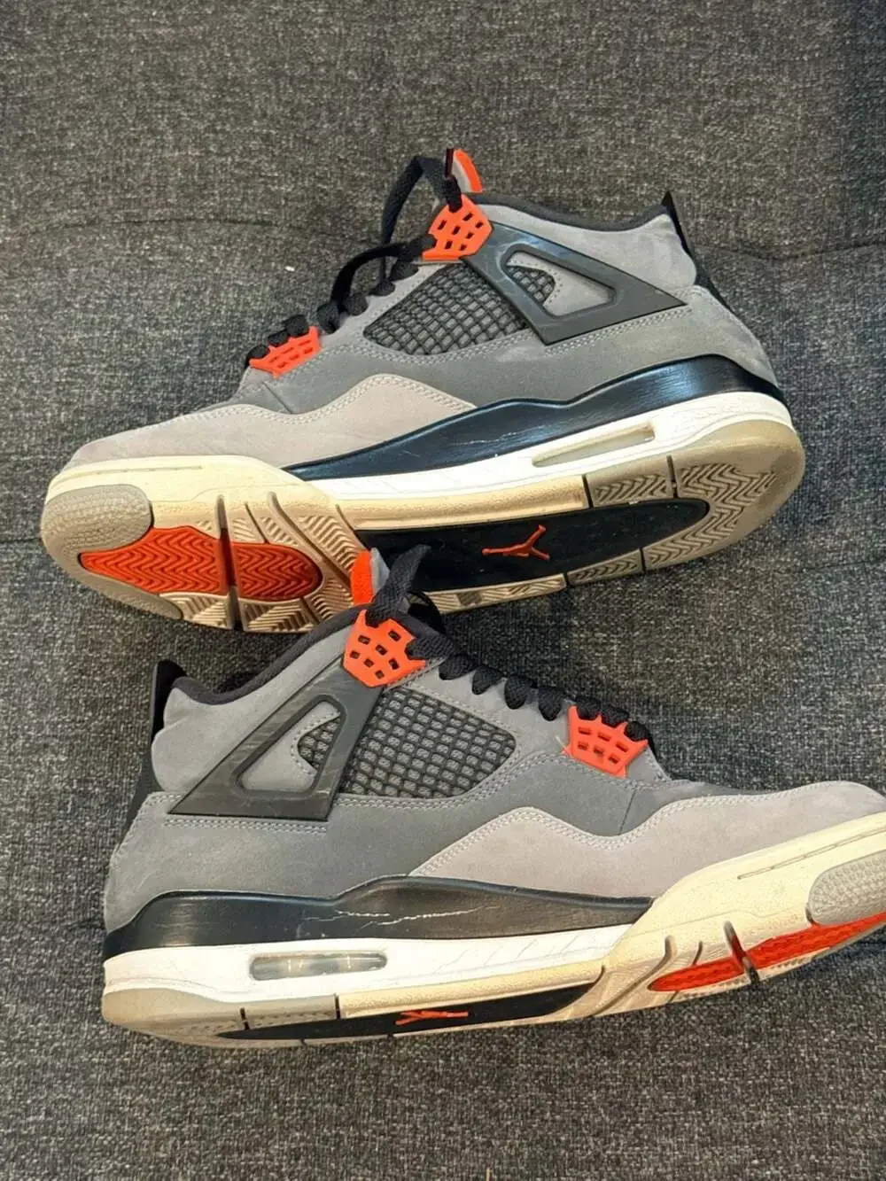 Nike Air Jordan 4 Retro 'Infrared' Dark Grey / Infrared 23 - 9M